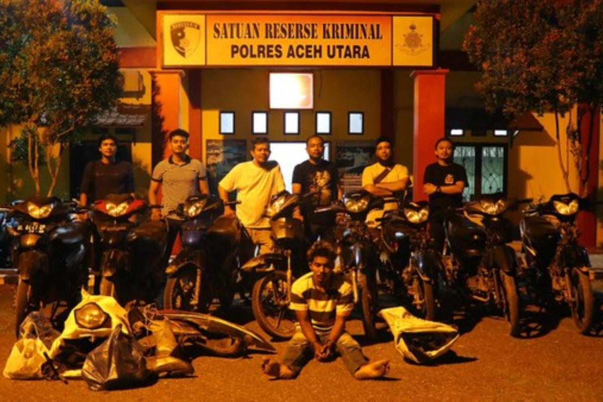 Pencuri Sepeda Motor di Aceh Ditangkap Polisi Saat Jenguk Temannya
